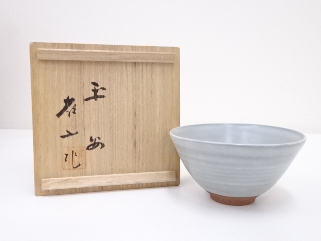 JAPANESE TEA CEREMONY / TEA BOWL CHAWAN ASH GLAZE